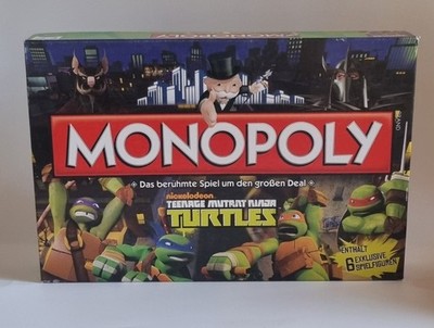 Monopoly Teenage Mutant Ninja Turtles nickelodeon - 6 Sammler Figuren - Top !