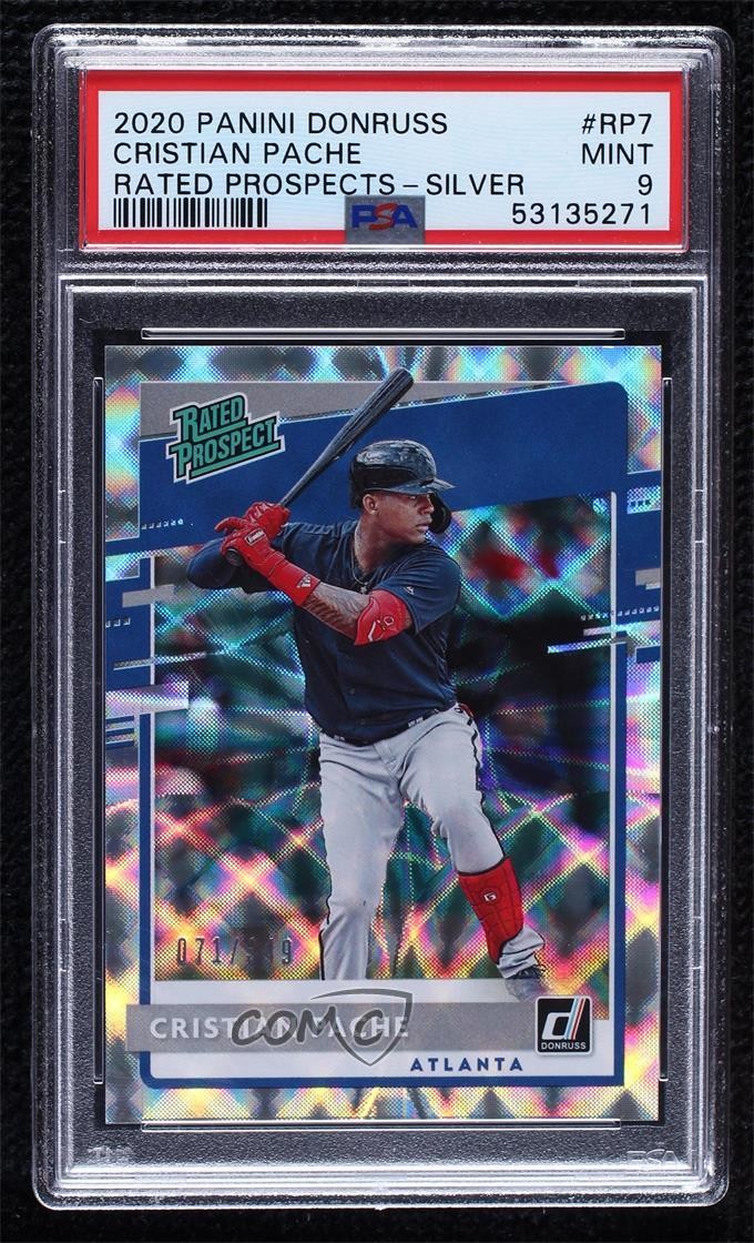2020 Panini PANINI DONRUSS RATED PROSPECTS SILVER #RP7 Cristian Pache front