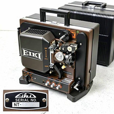 EIKI NT Super 8 Desktop Movie Projector Built-In Speakers Black/Brown MPN