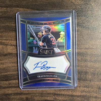 #ad 2025 Select Baseball Travis Bazzana Blue Signatures Auto #19 49 Cleveland $65.00