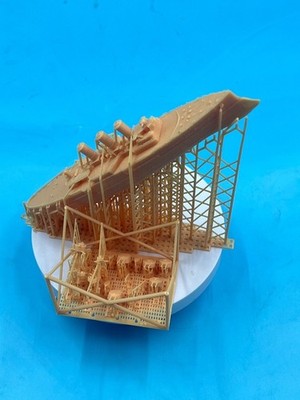 3D printed 1/700 Greek HMS Georgios Averof model kit unpainted