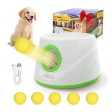Automatic Dog Ball Launcher 3 Distances Rechargeable 5 Balls