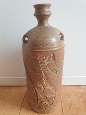 Rheinisches Steingut Steinzeug Zweihenkel Flasche Öl Gefäß alt 16 Jhd. Raeren