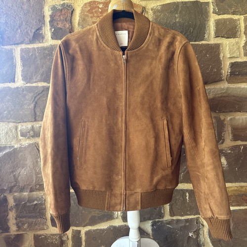 Brown Leather Jacket by Sandro Paris, Size S