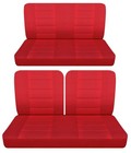 Fits 1955 to 1967 Ford Fairlane 2door Front 50 50 top and Rear bench seat covers