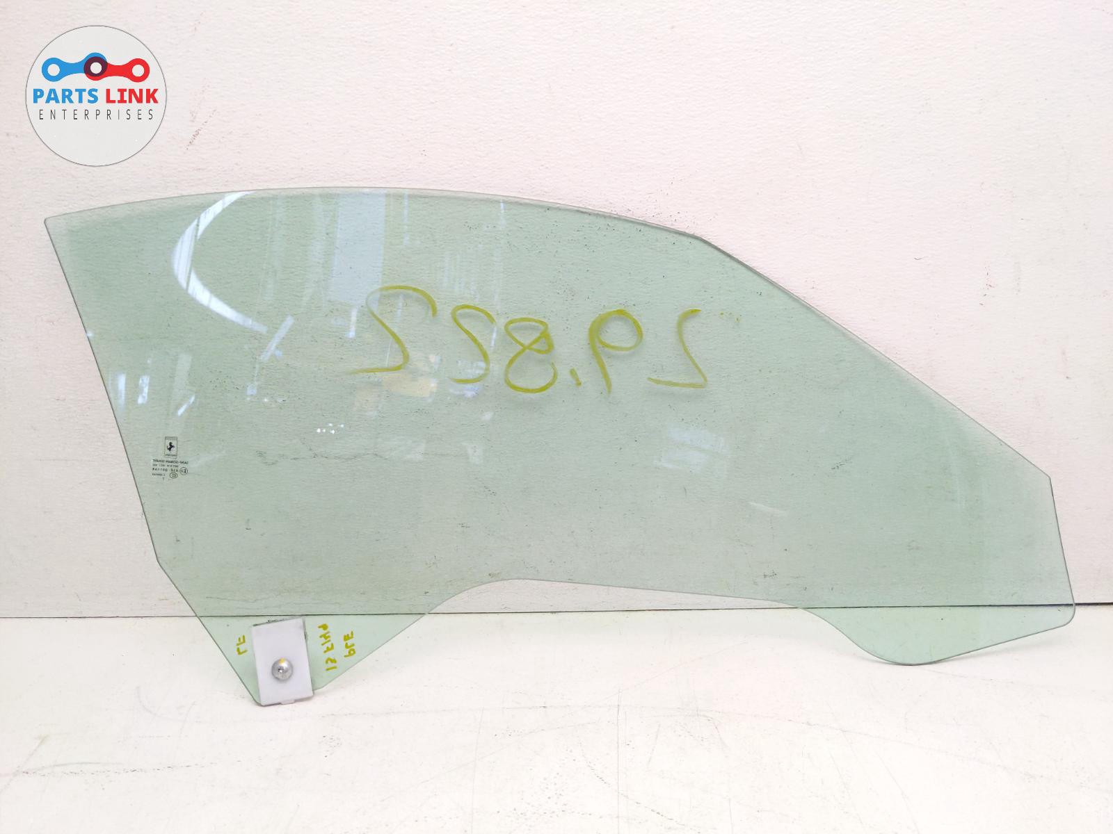 2008-14 FERRARI CALIFORNIA FRONT LEFT GLASS WINDOW DOOR DRIVER SIDE PANEL F149