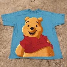Vintage Winnie the POOH Disney Graphic T Shirt Big Face 90s Fits XL Cartoon