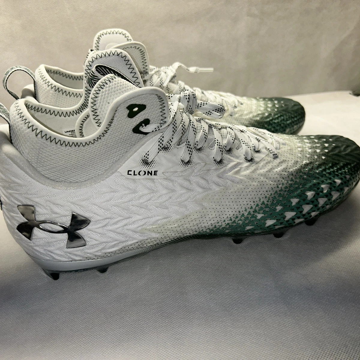 Under Armour Spotlight Clone 3.0 MC White Forest Green for sale | eBay