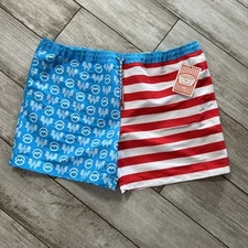 New Whataburger American Flag Magellan Fishing Shorts Men’s Size 3XL Swim Trunks