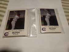  (2) MLB Baseball Complete Set - 1985 Columbus Clippers Police Giveaway Pasqua
