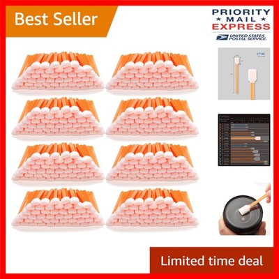 400 pcs Foam Cleaning Swabs - 5.25'' Lint-Free for Delicate Electronics & Lab Use