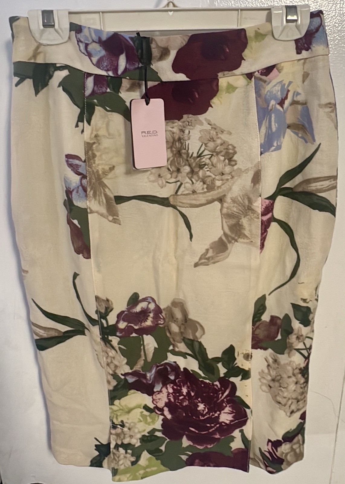 RED Valentino Floral Wool Pencil Skirt Womens 46 NWT Made in Italy thumbnail 2