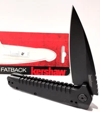 KERSHAW KS1935 Black FATBACK Spring Open Assisted Tactical Folding Pocket Knife