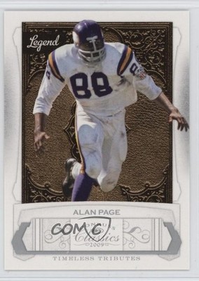 2009 Donruss Classics Legend Timeless Tributes Silver 47/100 Alan Page HOF v0v