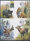 XE60214 Belgium 1998 animals fauna flora wildlife maxicards used