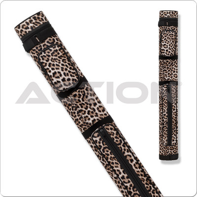 Action ACPS22 BEIGE 2Bx2S Beige Cheetah Print Billiards Pool Cue Stick Case