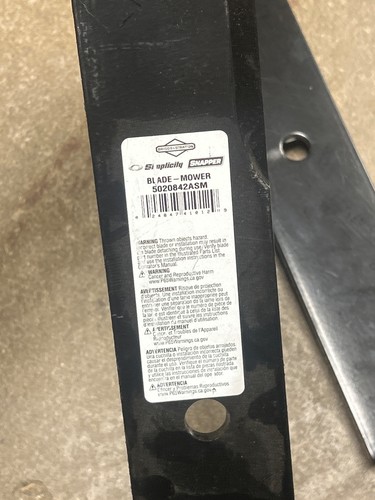 Ferris OEM Blades #5020842S for 61" Non ICD Deck IS1500 IS3000 sub to #5101755S - Picture 6 of 6
