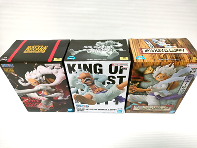 One Piece The Monkey D Luffy Figure Set of 3 Gear5 NIKA 2023