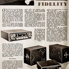 1954 Pye Hi Fi Car Radio Import Advertisement Autocar Automobilia DWPP10