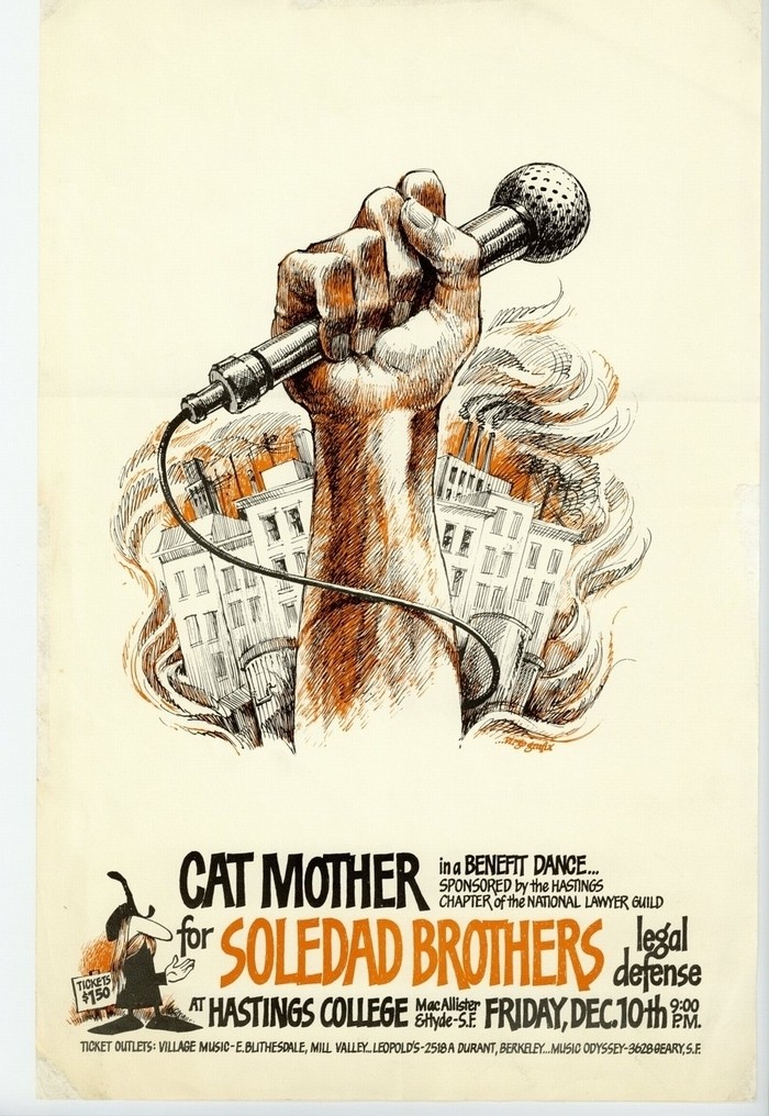 Soledad Brothers 1970 Poster Black Panther Party San Francisco Civil ...