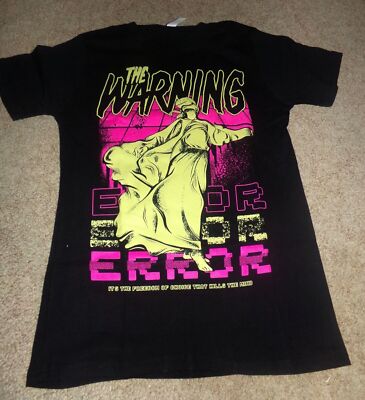 THE WARNING BAND ERROR LP BLACK Black All Size Shirt