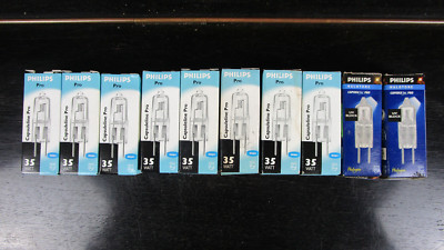 10x Philips Capsuline Pro Halotone Halogen-Stiftsockel-Lampe GY6.35 12V 35W