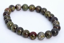 8MM Dragon Blood Jasper Bracelet Grade AAA Genuine Natural Round Beads 7"