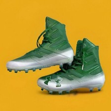 New Under Armour UA Highlight MC 3000177-301 Football Cleats Green with White