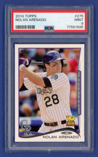 2014 Topps #275 NOLAN ARENADO 331 HRs Topps All Star ROOKIE GOLD Cup PSA 9 MINT