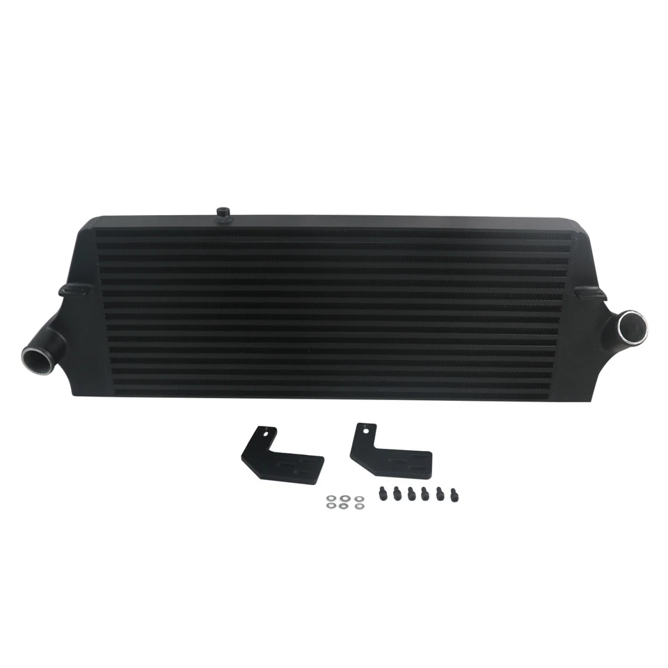 Black Front Mount Aluminum Intercooler For 2005-2010 Ford Focus ST225 MK2 Gen3 - Image 2 of 4