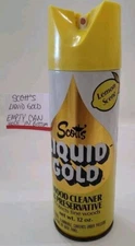 Scott's Liquid Gold Lemon Scent Clener Empty Can Vintage Movie Prop Old Rare
