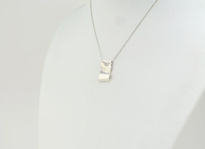 Tiffany & Co. Wide Fold Zig Zag Necklace 16