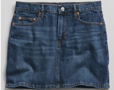 NWT GAP WOMENS 5-Pocket Denim jean Mini Skirt SIZE 2