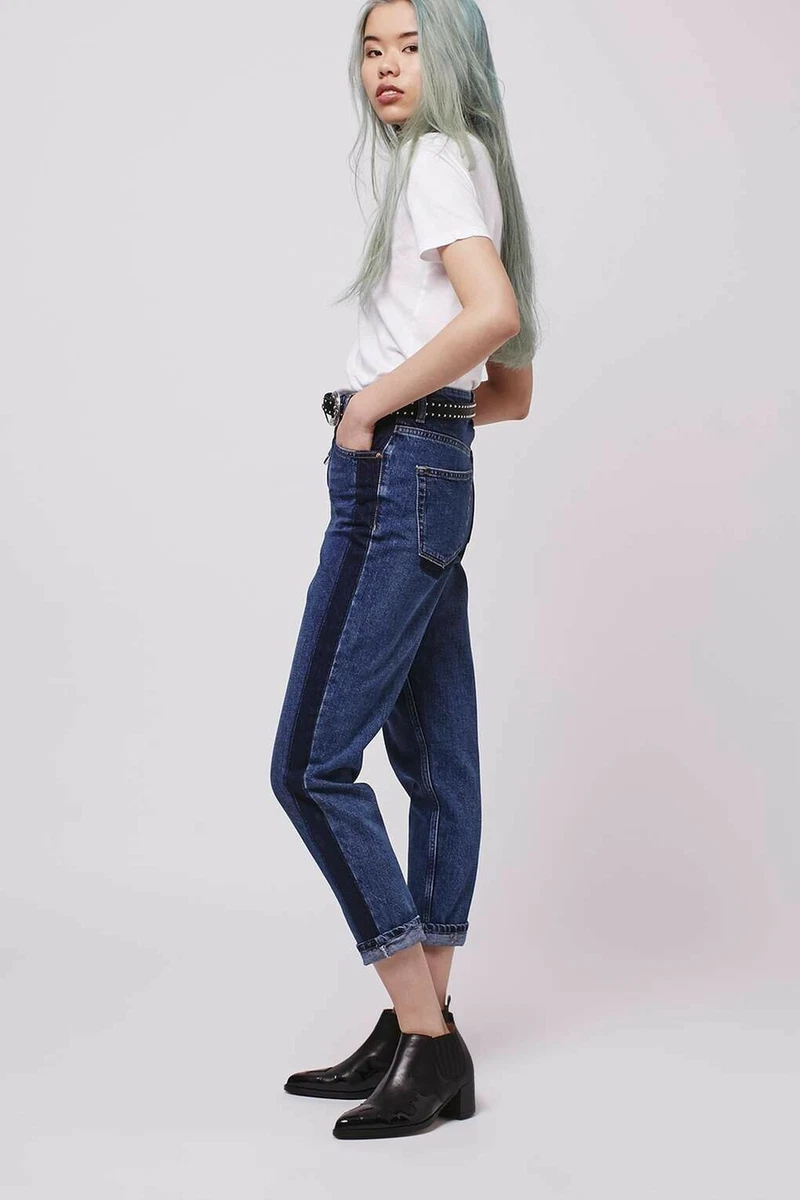Topshop moto mid blue new boyfriend jeans sales
