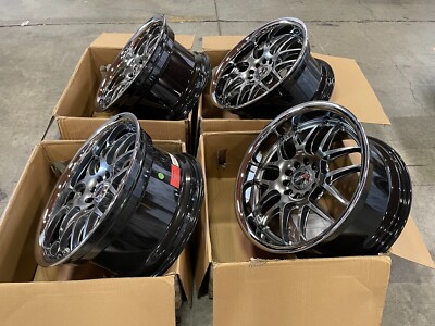 18x9 +35 XXR 526 5x114.3,5x120 Chromium Black / SSC Wheels (Set of