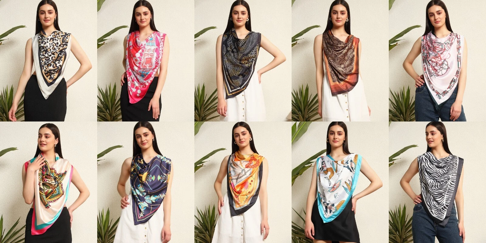 100% Silk Scarf Women Vintage Scarves Kerchief Square Bandana Wrap 100*100cm
Opens in a new window o
