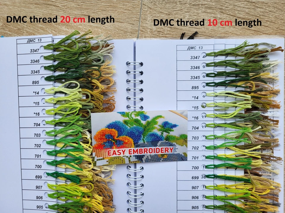 DMC Color Chart with Real Thread Samples - 498 Colors Includes Book Chart - Image 2 of 4