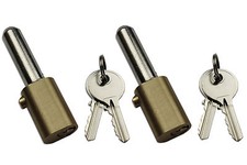 Roller Shutter Bullet Pin Locks Oval Style (1 Pair On The Same Key) 4 Keys 