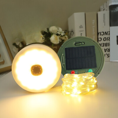 PRECORN Camping Lichterkette 10m Solar USB mit Powerbank 3000mAh   8 Modi, IP65