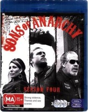 Sons of Anarchy : Season 4 (Blu-ray, 2011) Brand New Gift Idea