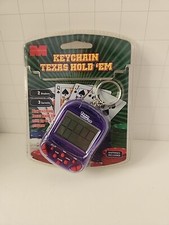 Keychain Texas Hold 'Em Electronic Game 2 Stakes 3 Levels Up to 3 Players NEW