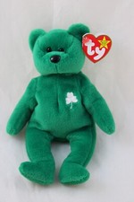 Ty Beanie Baby Erin The Bear 1997 Retired Plush Toy Green Shamrock