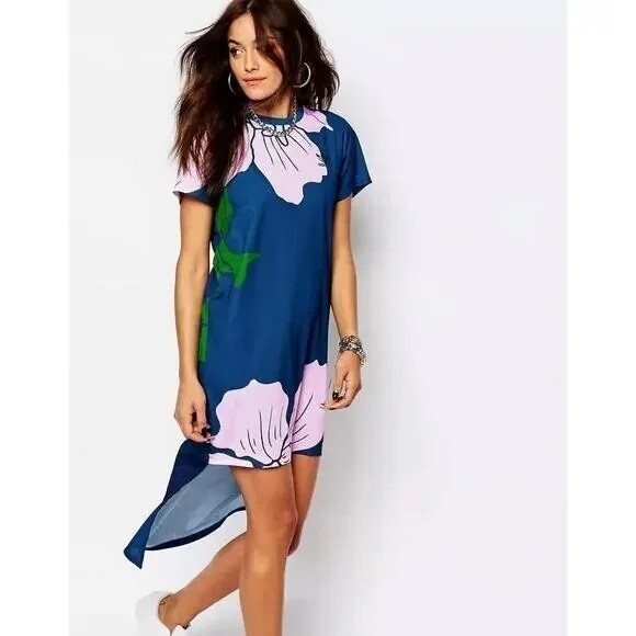 Adidas Originals Women's Sz. S FLORAL ENGRAVING LONG DRESS