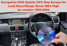 Navigation DVD Update GPS Map Europe for Land Rover Range MK4 High - maps 2019