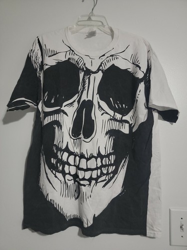 All Over Print Big Skull Men's Horror T 