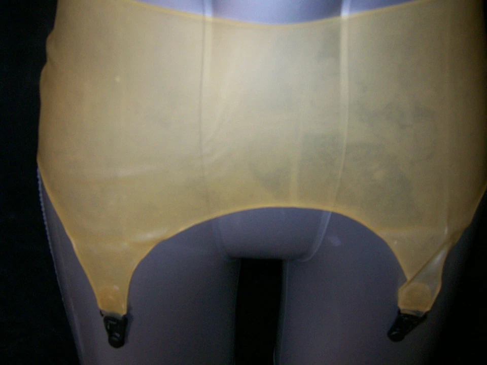 FETISCH BONDAGE BDSM GUMMI HOSENTRÄGER SCHWINGEND TRANSPARENT STRUMPFGÜRTEL 4310 - Bild 2 von 4