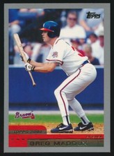 2000 Topps #425 Greg Maddux, Atlanta Braves, HOF.