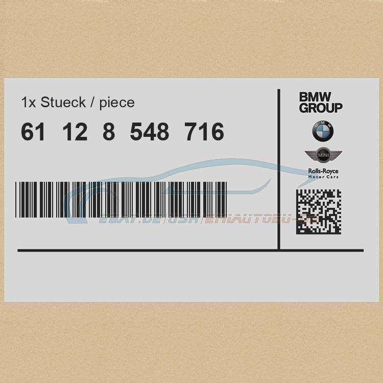 Original BMW 61128548716 - [SUPER PREIS] Adapterleitung Sitzheizung Fahrersitz - Bild 2 von 3