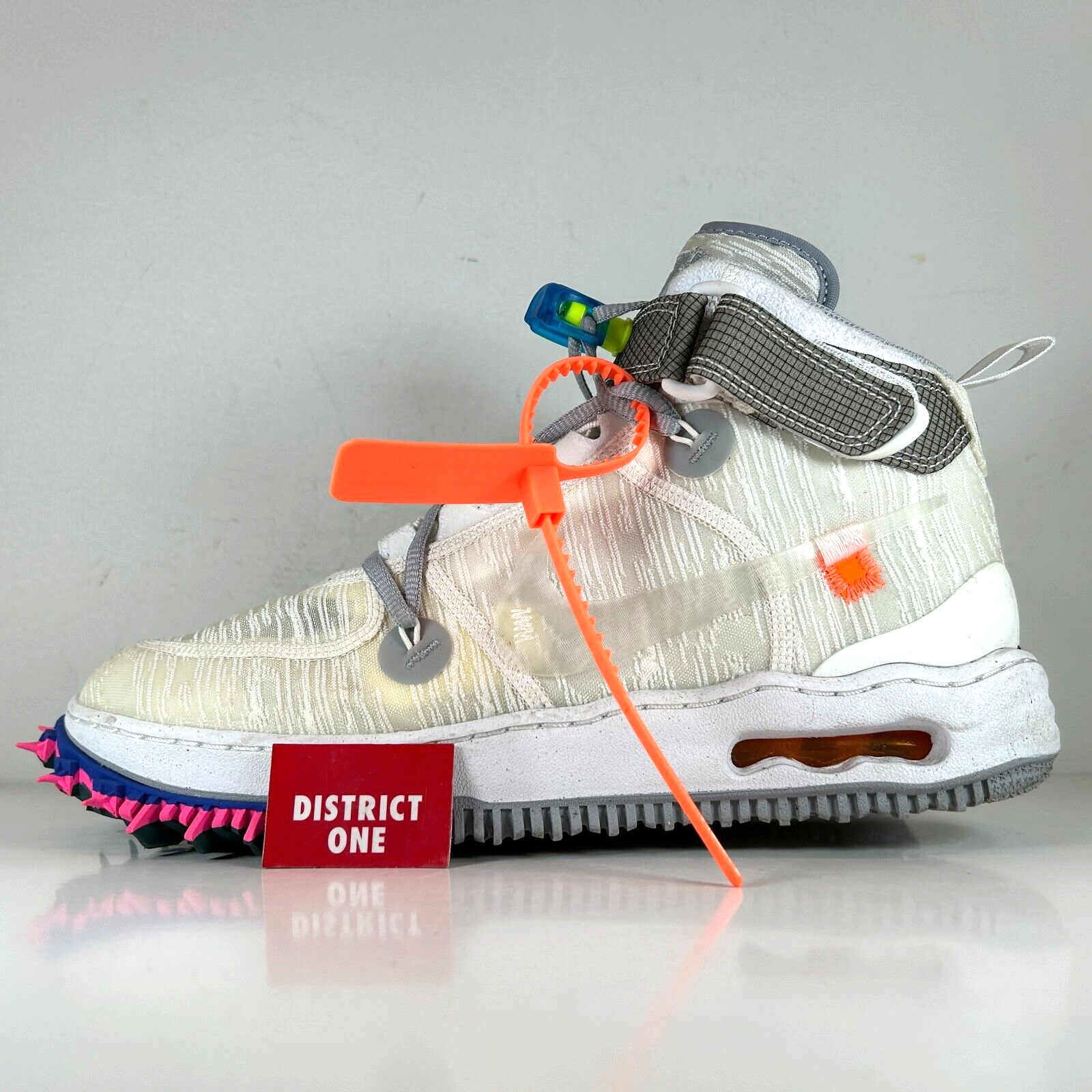 OFF WHITE X NIKE Off White x Nike Air Force 1 Mid White Taglia 11 DO6290 100