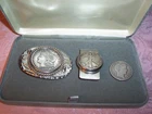 1910Barber Half Dollar SILVER DOLLAR BELT BUCKLE 1943WALKING LIBERTY MONY CLIP